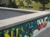 Graffiti - Mauer im Europahaus