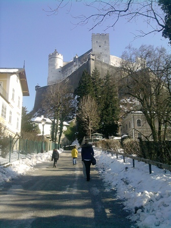 Weg zur Festung Hohensalzburg